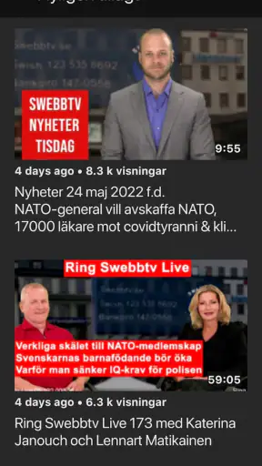 Swebbtv screenshot