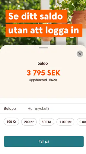Swedbank privat screenshot