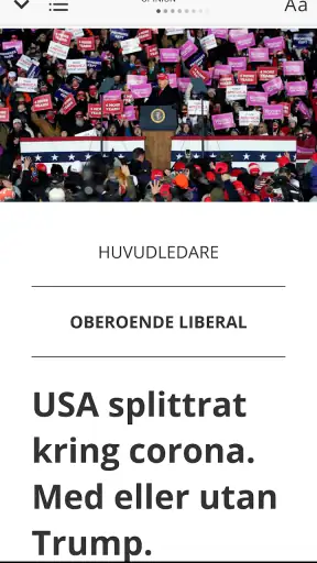 Sydsvenskan E-tidning screenshot