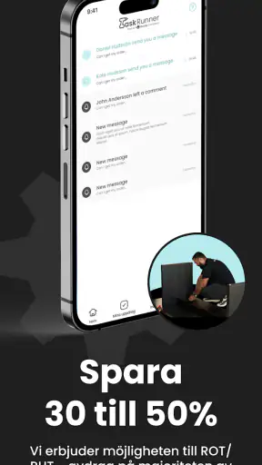 TaskRunner - Boka tjänst screenshot