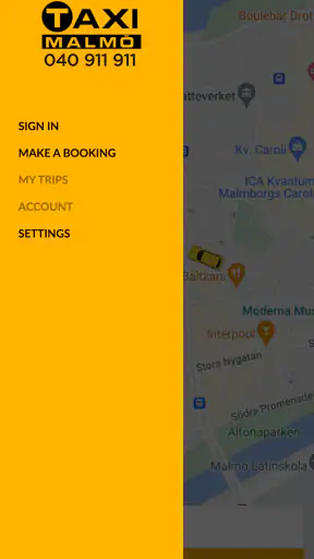 Taxi Malmö screenshot