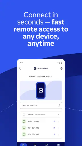 TeamViewer för fjärrstyrning screenshot