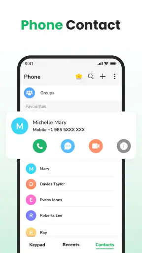 Telefon och kontakter screenshot