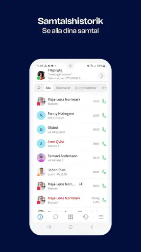 Telenor One X Växel screenshot