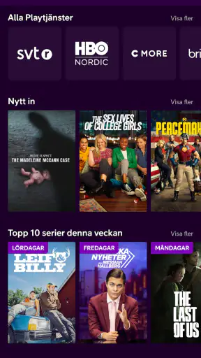 Telia Play screenshot