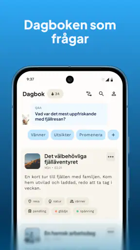 Tellself: mer än AI-dagbok screenshot