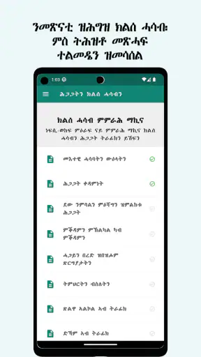 Telmeden(ተልመዴን) screenshot