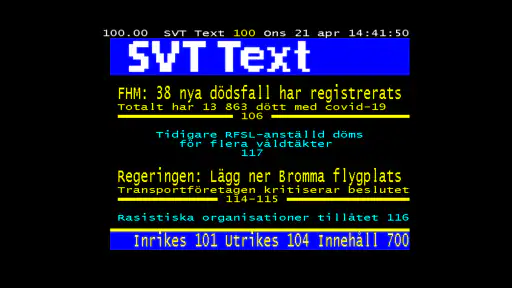 Text-TV screenshot