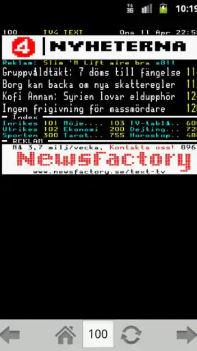 TextTV screenshot