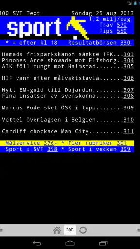 TextTV screenshot