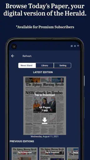 The Sydney Morning Herald screenshot