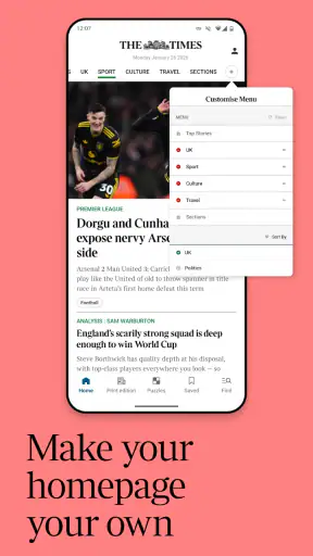 The Times: UK & World News screenshot