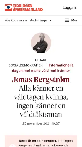 Tidningen Ångermanland screenshot