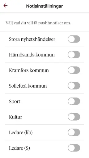 Tidningen Ångermanland screenshot