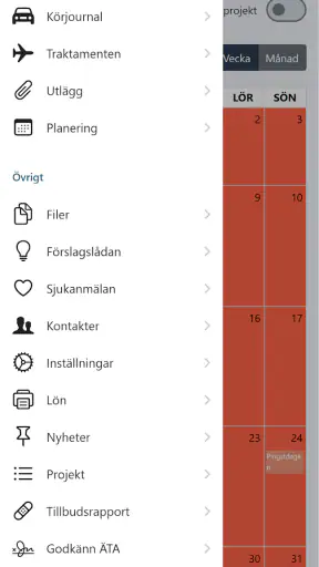 Tidrapport.nu screenshot