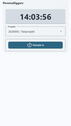 Tidrapport.nu screenshot