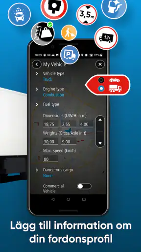 TomTom GO Expert för lastbil screenshot