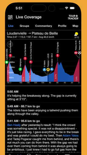 Tour Tracker Pro Cycling screenshot
