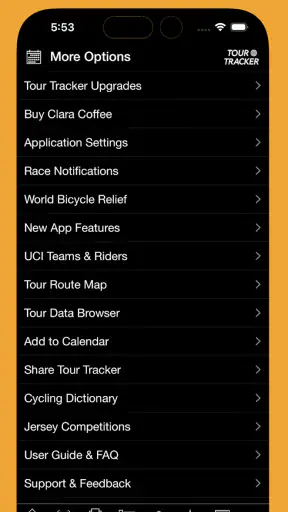 Tour Tracker Pro Cycling screenshot