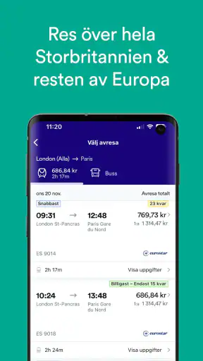 Trainline: Tågresor i Europa screenshot