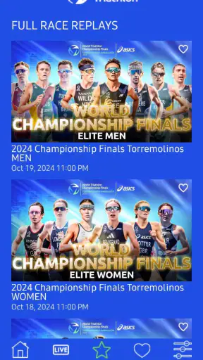 TriathlonLive screenshot