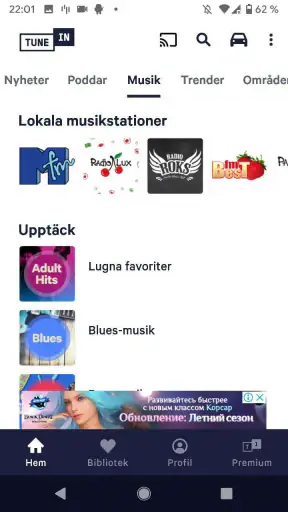 TuneIn Radio: Nyheter & musik screenshot