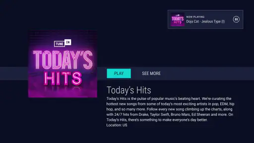 TuneIn Radio: Nyheter & musik screenshot