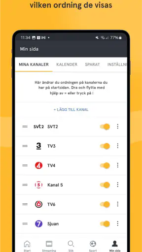 tv.nu - streaming & TV screenshot