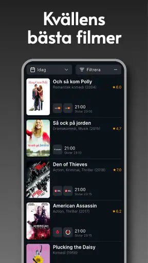 tv24.se: Svensk TV-guide screenshot