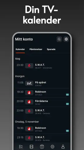 tv24.se: Svensk TV-guide screenshot