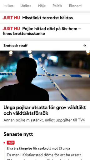 TV4 Nyheterna screenshot