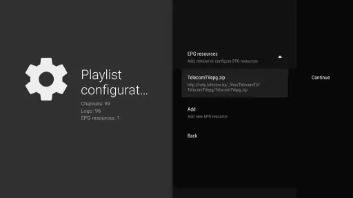 TVirl. IPTV för Android TV screenshot