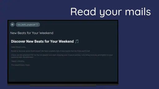 TVmail screenshot
