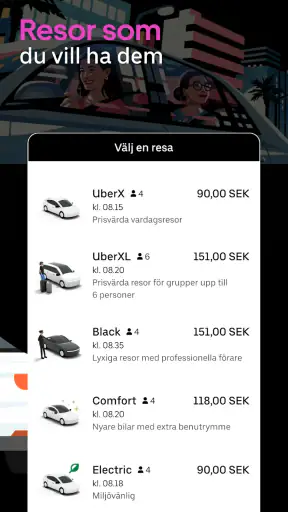 Uber screenshot