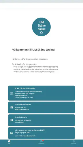 Ungdomsmottagning Skåne Online screenshot