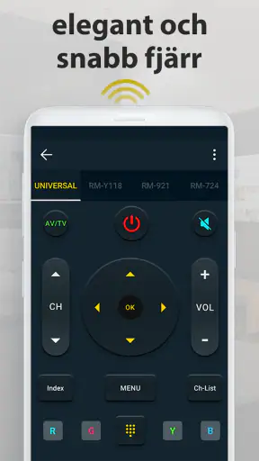 Universal Fjärrkontroll Tv screenshot
