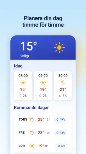 Väder & Radar med Regnradar screenshot