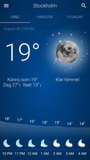 Väder Sverige screenshot