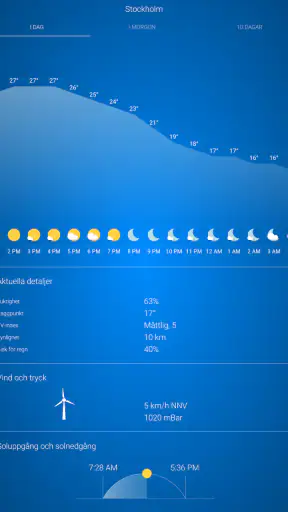 Väder Sverige screenshot
