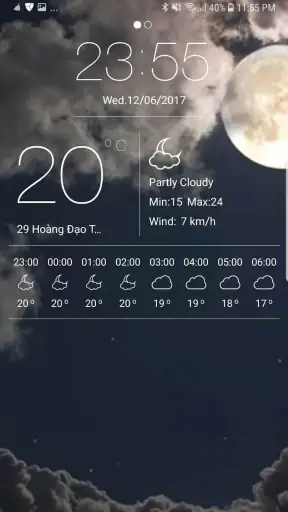 Väderprognos screenshot