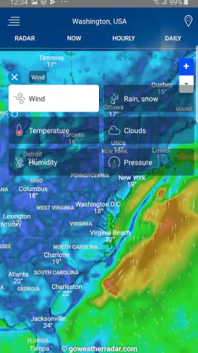 Väderradar screenshot