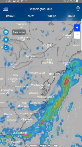 Väderradar screenshot