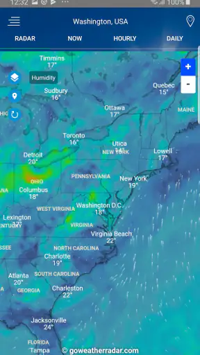 Väderradar screenshot