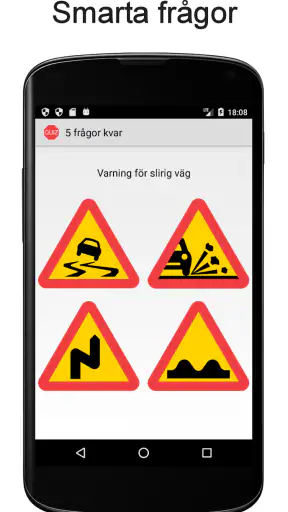Vägmärken Quiz screenshot