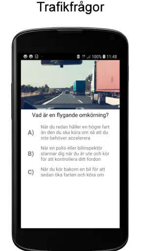 Vägmärken Quiz screenshot