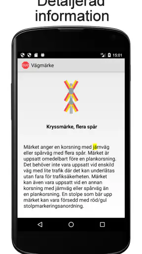 Vägmärken Quiz screenshot