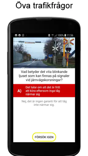Vägmärken Quiz screenshot