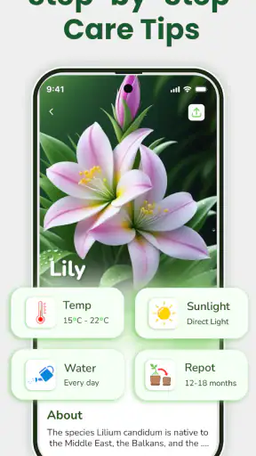 Växtidentifierare och växtvård screenshot