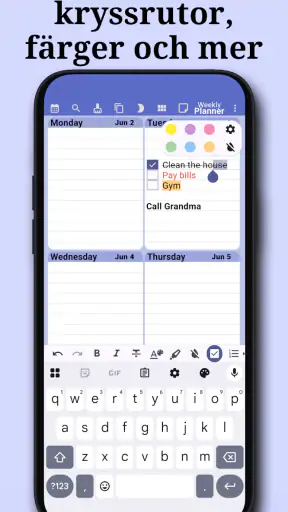 Veckoplanerare: Kalender&Notes screenshot
