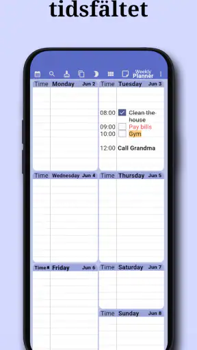 Veckoplanerare: Kalender&Notes screenshot